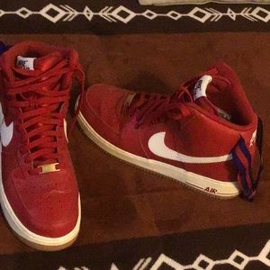 Nike Air 1 gym red high tops